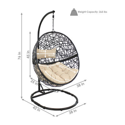 Jackson Outdoor Hanging Egg Chair Chair with Stand