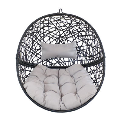 Jackson Outdoor Hanging Egg Chair with Stand Gray