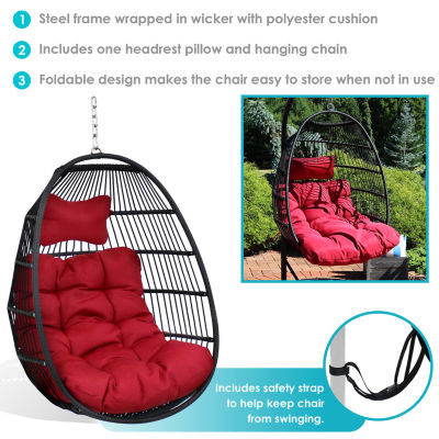 Julia Hanging Egg Chair with Cushions