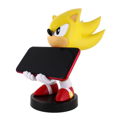 Exquisite Gaming Sega Super Sonic Device Charging Holder Sonic the Hedgehog Action Figure