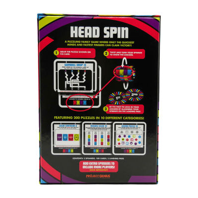 Project Genius Head Spin Fidget-Spinner Game Puzzle