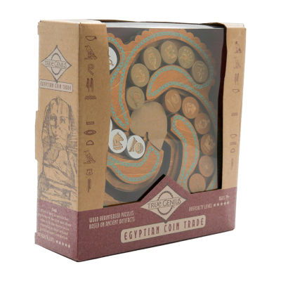 Project Genius Egyptian Coin Trade Wooden Puzzle