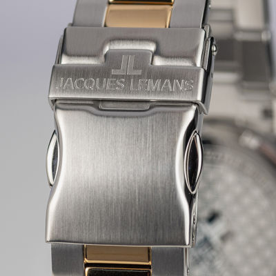 Jacques Lemans Mens Two Tone Stainless Steel Bracelet Watch Wjl0027610