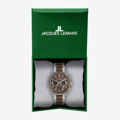 Jacques Lemans Mens Automatic Brown Stainless Steel Strap Watch Wjl0027708
