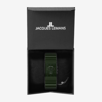 Jacques Lemans Mens Green Stainless Steel Strap Watch Wjl0027801