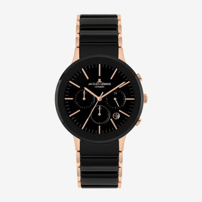 Jacques Lemans Mens Two Tone Leather Bracelet Watch Wjl0027806