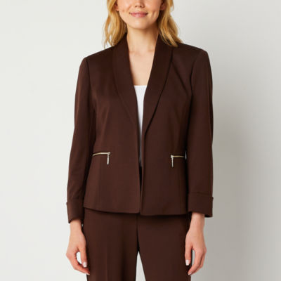 Black Label by Evan-Picone Crepe Womens Straight Fit Straight Suit Pants,  Color: Black - JCPenney