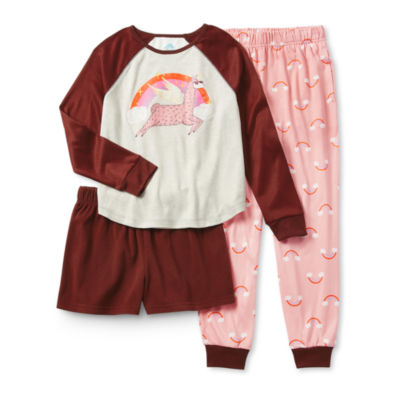 Thereabouts Little & Big Girls 3-pc. Pajama Set
