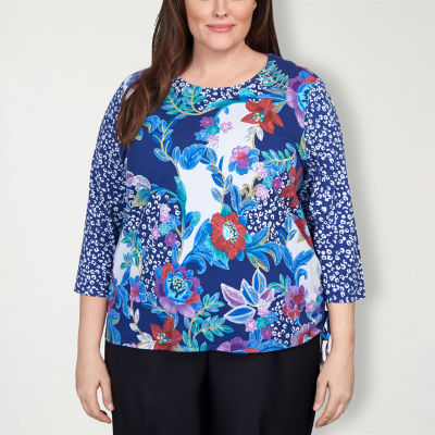 Top 3/4 Sleeve By Alfred Dunner Size: S