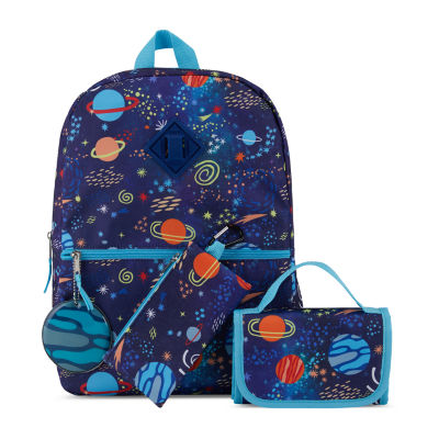 Cudlie 5 Piece Boy's Galaxy Backpack Set With Lunch Bag