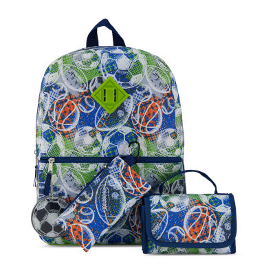 Cudlie 5 Piece Sports Balls Backpack Set With Lunch Bag
