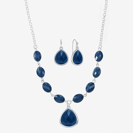 Liz Claiborne Womens 2-pc. Jewelry Set, One Size, Blue