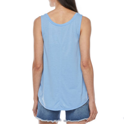 St. John's Bay Womens Tall Round Neck Sleeveless Tank Top