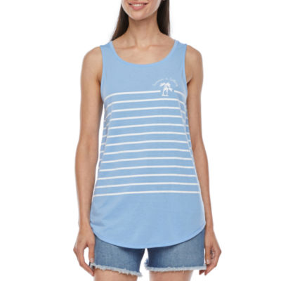 St. John's Bay Womens Tall Round Neck Sleeveless Tank Top