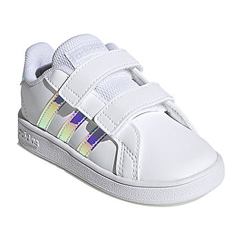 adidas Grand Court Toddler Unisex Sneakers, Color: White -