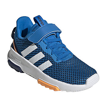 adidas Tr 2.0 Little Boys Running Shoes, Color: Dark Blue White -