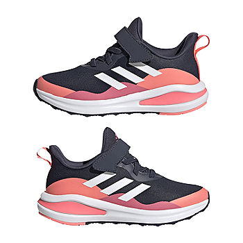 For a day trip dry butter adidas Fortarun El Little Girls Running Shoes, Color: Black White Pink -  JCPenney