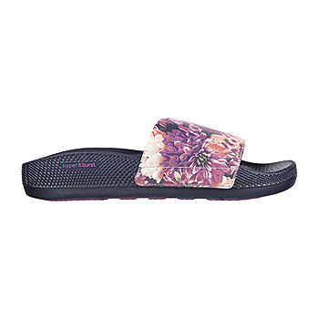 Bigote Soberano Aeródromo Skechers Womens Hyper Floral Blooms Slide Sandals, Color: Navy Multi -  JCPenney