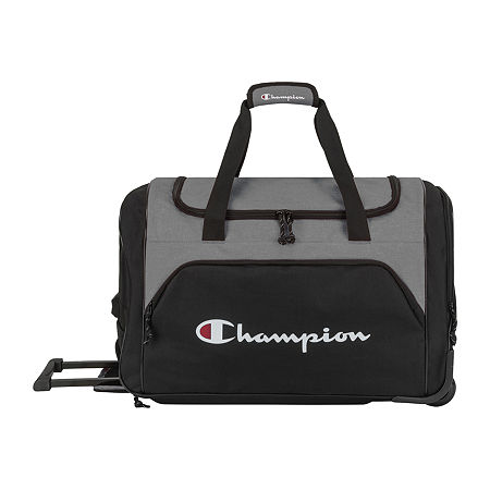 Champion 28 Inch Rolling Duffel Bag, One Size , Gray