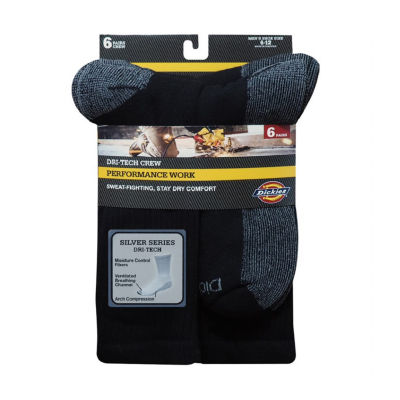 Dickies 6 Pair Crew Socks Mens