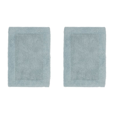 Set of 2 Edge Collection Sand 100% Cotton Rectangle Bath Rug - Better Trends