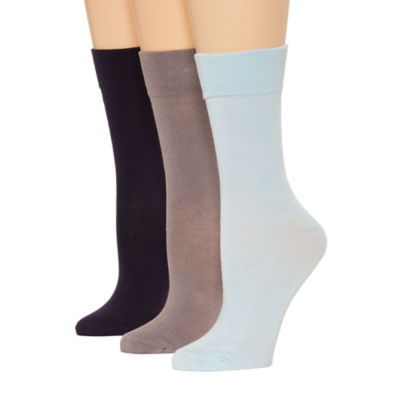 Mixit 3 Pair Crew Socks Womens - JCPenney