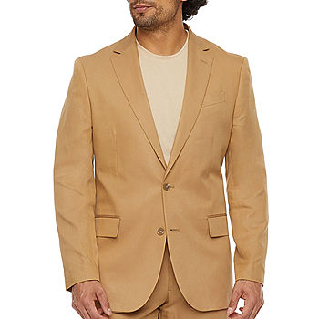 NEW Caravelli Beige Color Men's Classic Fit Suit Extra Long Length Jacket Pants 