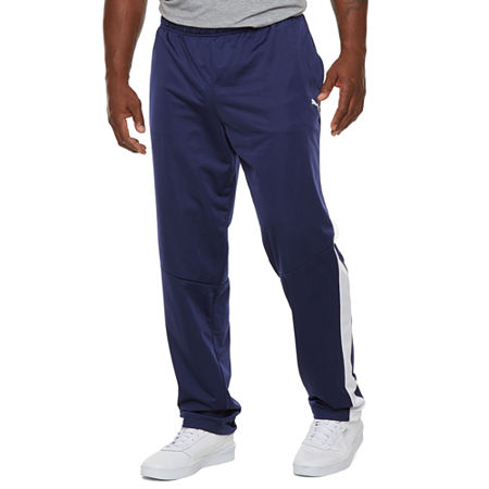 PUMA Mens Big and Tall Mid Rise Straight Track Pant, 3x-large Tall, Blue