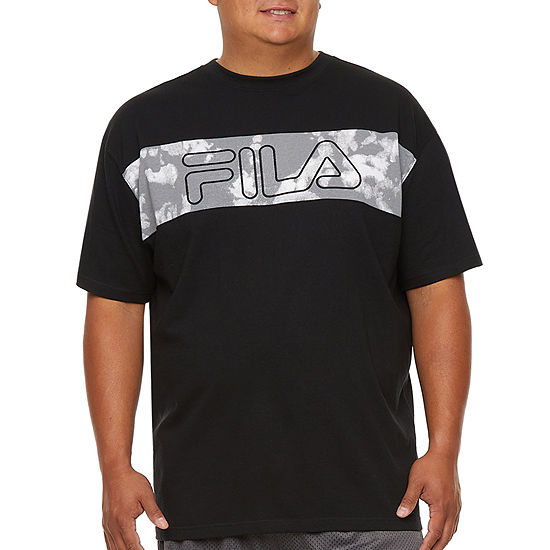 Fila Big and Tall Mens Round Neck Short Sleeve Regular Fit Graphic T-Shirt