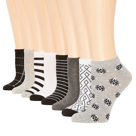 Mixit 8 Pair Low Cut Socks Womens