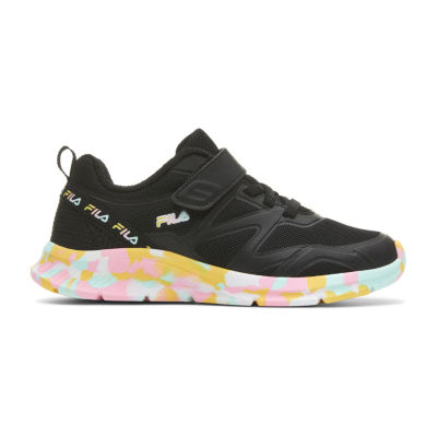 FILA Galaxia Strap Mashup Little Girls Running Shoes