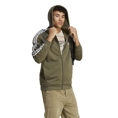 adidas Mens Long Sleeve Zipper Hoodie