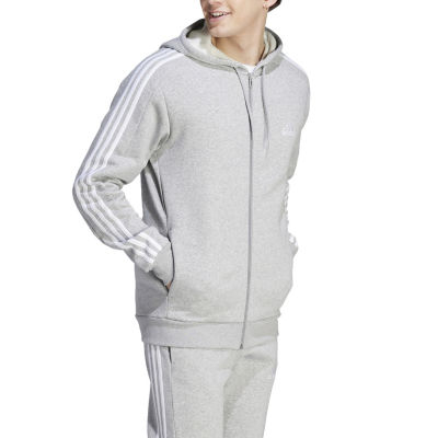 adidas Mens Long Sleeve Zipper Hoodie
