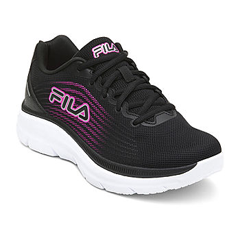 FILA Memory Womens Shoes, Color: Black Pink -