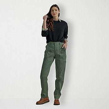 Lee Ultra Lux Womens Mid Rise Stretch Fabric Straight Cargo Pant