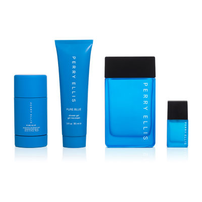 Perry Ellis Pure Blue Eau De Toilette 4-Pc Gift Set ($114 Value