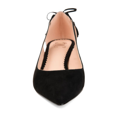 Journee Collection Womens Bindi Slip-on Pointed Toe Kitten Heel Pumps