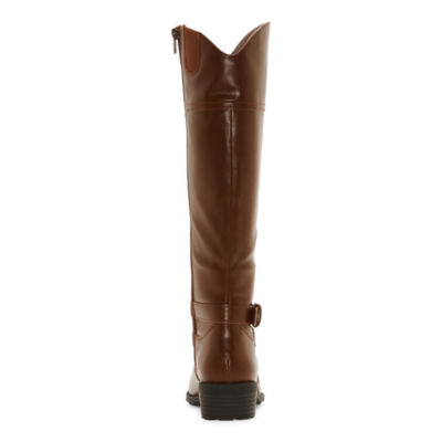St. John's Bay Womens Dempsy Stacked Heel Riding Boots