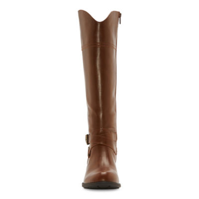 St. John's Bay Womens Dempsy Stacked Heel Riding Boots