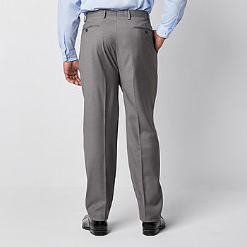 Shaquille O'Neal XLG Blue Mens Big and Tall Stretch Fabric Regular Fit Suit  Pants, Color: Grey Texture - JCPenney