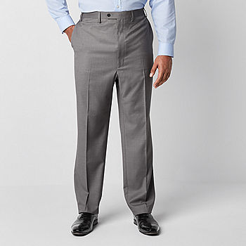 Shaquille O'Neal XLG Blue Mens Big and Tall Stretch Fabric Regular Fit Suit  Pants, Color: Grey Texture - JCPenney
