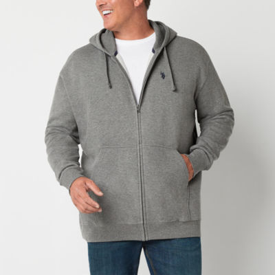 U.S. Polo Assn. Big and Tall Mens Short Sleeve Moisture Wicking Embroidered Zipper  Hoodie - JCPenney