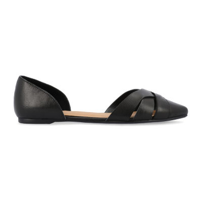 Journee Collection Womens Brandee Slip-on Pointed Toe Ballet Flats