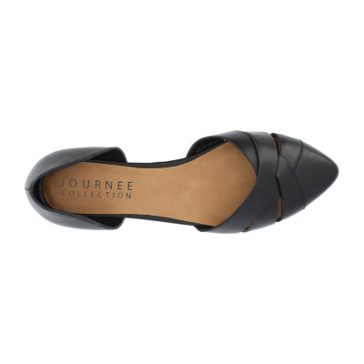 Journee Collection Womens Brandee Slip-on Pointed Toe Ballet Flats