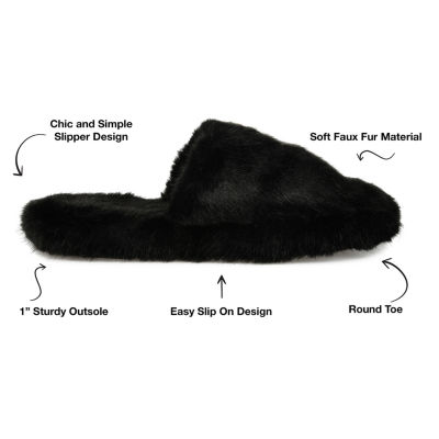 Journee Collection Womens Cozey Slip-On Slipper