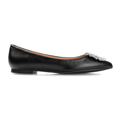 Journee Collection Womens Renzo Pointed Ballet Flats