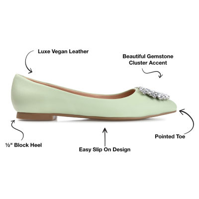 Journee Collection Womens Renzo Pointed Toe Ballet Flats