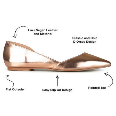 Journee Collection Womens Cortni D'Orsey Ballet Flats