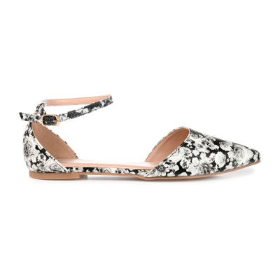 Journee Collection Womens Reba Ankle-Strap Ballet Flats