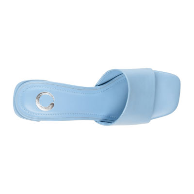 Journee Collection Alisia Womens Round Open Toe Block Heel Pumps